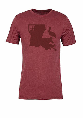 Louisiana State Bird Tee/Red on Red - Women's