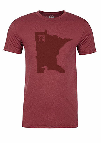 Minnesota State Bird Tee/Red on Red - Men's