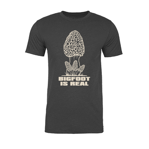 Bigfoot Is Real — Morel T-Shirt - Men's/Women's