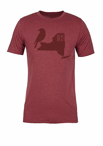 New York State Bird Tee/Red on Red - Women's